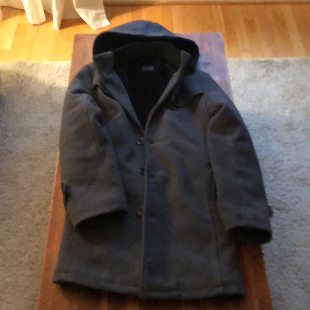 Slim-fit Hooded Trench Coat